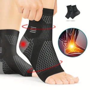 1Pair Compression Foot Sleeves with Arch